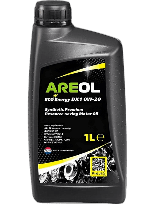 Масло моторное AREOL ECO Energy DX1 0W-20 API SP ILSAC GF-6A