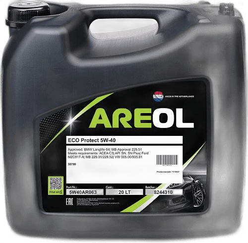 Масло моторное AREOL ECO Protect 5W-40 API SN/CF ACEA C3